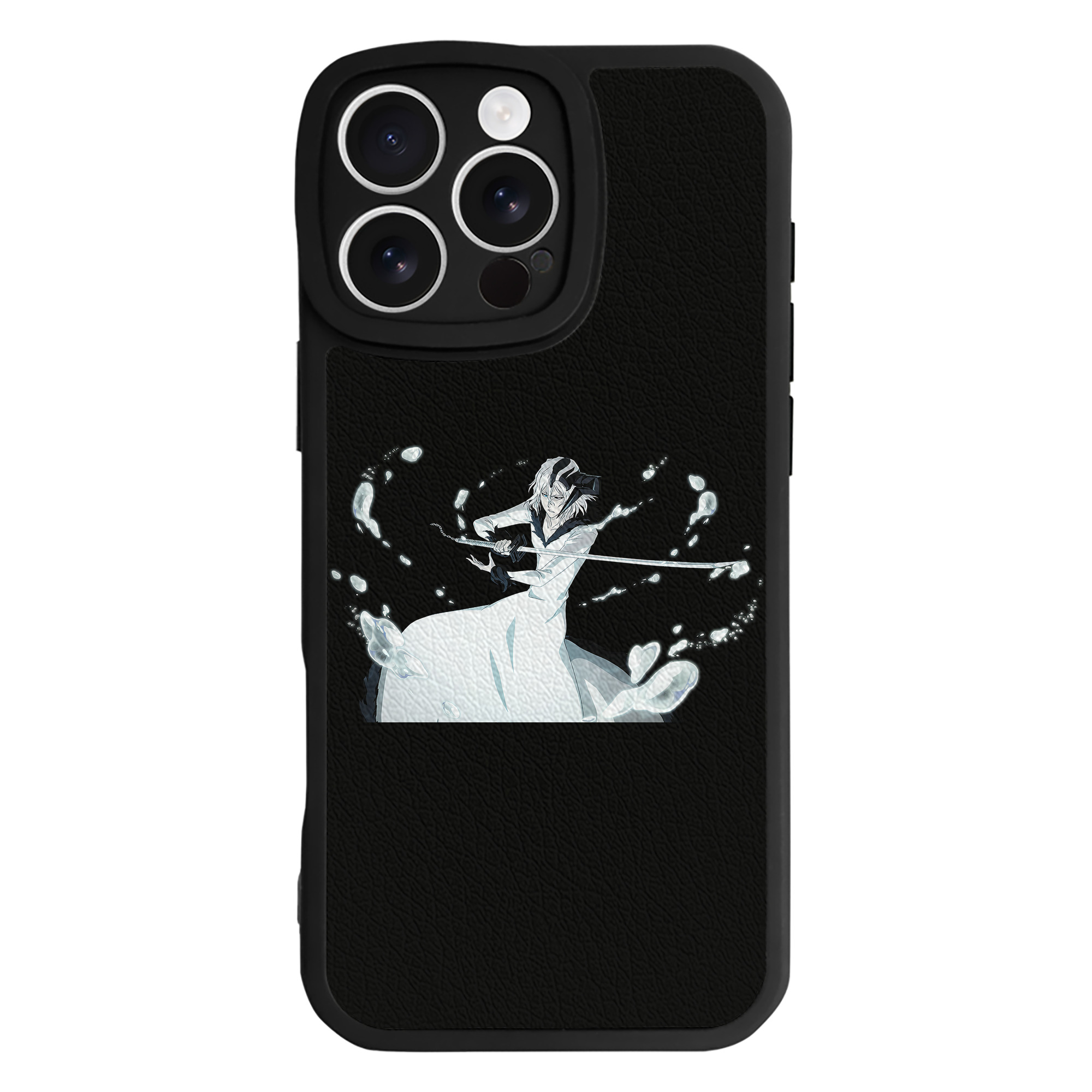 ブリーチ 黒崎一護（くろさき いちご）BLEACH Kurosaki Ichigo 【iPhone 16シリーズ対応】シリコンスマホケース（レザー調） 材質：シリコン